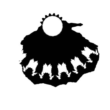 Siyah ve beyaz desenli, benekli, çizik ve çizikli. soyut vektör illüstrasyonu. 