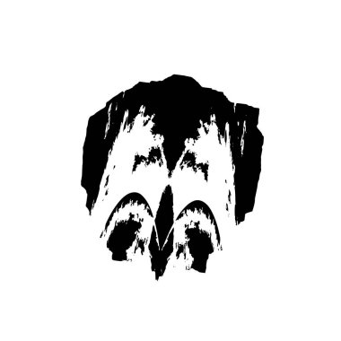 Siyah ve beyaz desenli, benekli, çizik ve çizikli. soyut vektör illüstrasyonu. 