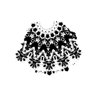 Siyah ve beyaz desenli, benekli, çizik ve çizikli. soyut vektör illüstrasyonu. 