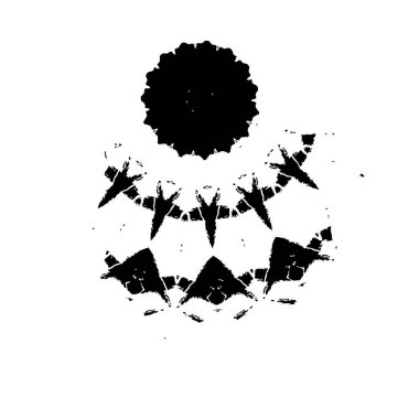 Siyah ve beyaz desenli, benekli, çizik ve çizikli. soyut vektör illüstrasyonu. 