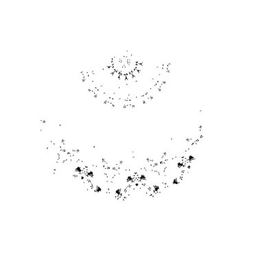 Siyah ve beyaz desenli, benekli, çizik ve çizikli. soyut vektör illüstrasyonu. 