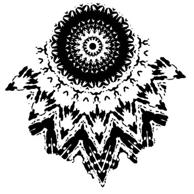 Siyah ve beyaz desenli, benekli, çizik ve çizikli. soyut vektör illüstrasyonu. 