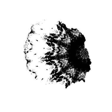 Siyah ve beyaz desenli, benekli, çizik ve çizikli. soyut vektör illüstrasyonu. 