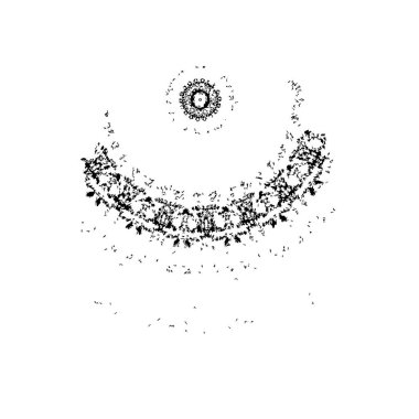 Siyah beyaz desenli, benekli, çizik ve çizikli arka plan. soyut vektör illüstrasyonu. 