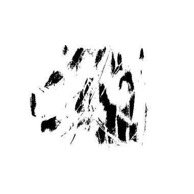 Siyah beyaz desenli, lekeli, çizikli ve çizgili sıkıntılı bir arka plan. Soyut vektör illüstrasyonu. 