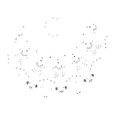 Siyah beyaz desenli, lekeli, çizikli ve çizgili sıkıntılı bir arka plan. Soyut vektör illüstrasyonu. 