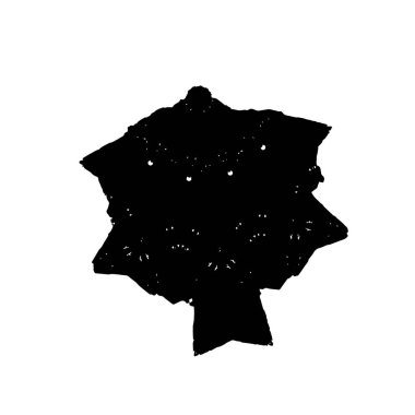 Siyah beyaz desenli, lekeli, çizikli ve çizgili sıkıntılı bir arka plan. Soyut vektör illüstrasyonu. 