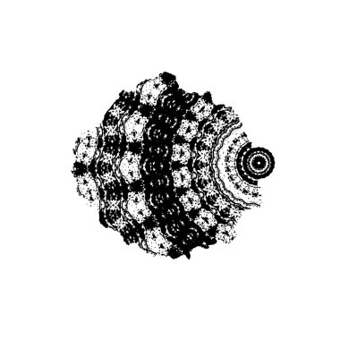 Siyah beyaz desenli, lekeli, çizikli ve çizgili sıkıntılı bir arka plan. Soyut vektör illüstrasyonu. 