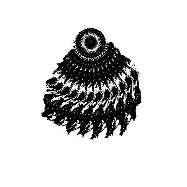 Siyah beyaz desenli, lekeli, çizikli ve çizgili sıkıntılı bir arka plan. Soyut vektör illüstrasyonu. 