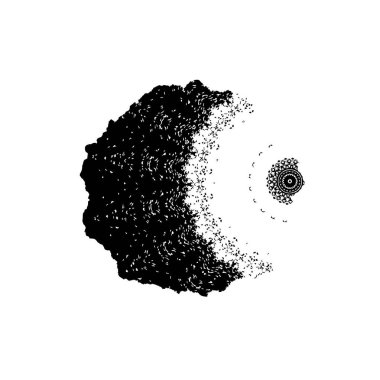 Soyut dokuya sahip grunge arkaplanının vektör çizimi 