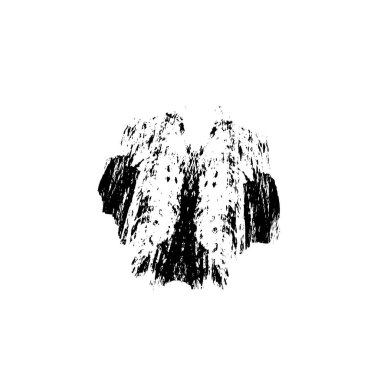 siyah fırça darbesi ve doku. monokrom grunge soyut el - boyalı elementler . 