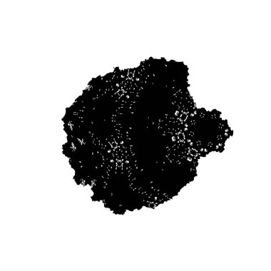 siyah fırça darbesi ve doku. monokrom grunge soyut el - boyalı elementler . 