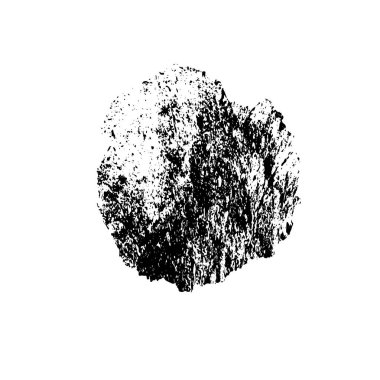 siyah fırça darbesi ve doku. monokrom grunge soyut el - boyalı elementler . 