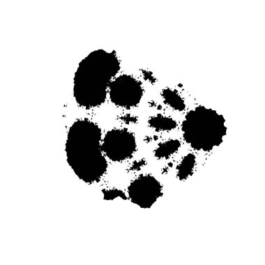 siyah fırça darbesi ve doku. monokrom grunge soyut el - boyalı elementler . 