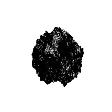 siyah fırça darbesi ve doku. monokrom grunge soyut el - boyalı elementler . 