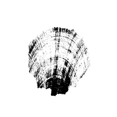 siyah fırça darbesi ve doku. monokrom grunge soyut el - boyalı elementler . 