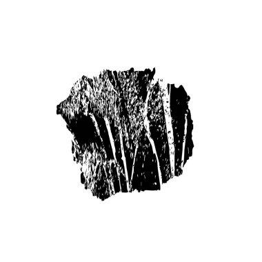 siyah fırça darbesi ve doku. monokrom grunge soyut el - boyalı elementler . 