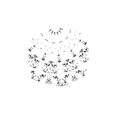 siyah fırça darbesi ve doku. monokrom grunge soyut el - boyalı elementler . 