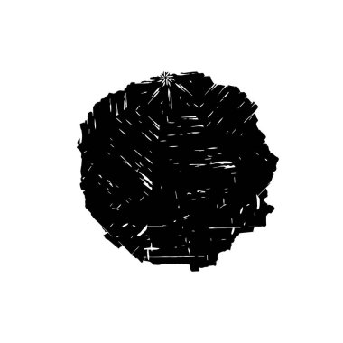 siyah fırça darbesi ve doku. monokrom grunge soyut el - boyalı elementler . 