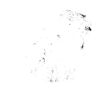 siyah fırça darbesi ve doku. monokrom grunge soyut el - boyalı elementler . 