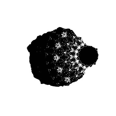 siyah fırça darbesi ve doku. monokrom grunge soyut el - boyalı elementler . 