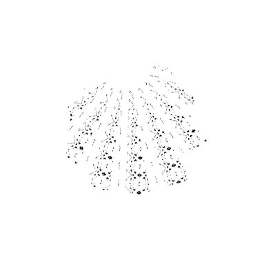 siyah fırça darbesi ve doku. monokrom grunge soyut el - boyalı elementler . 