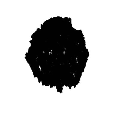 siyah fırça darbesi ve doku. monokrom grunge soyut el - boyalı elementler . 
