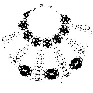 siyah fırça darbesi ve doku. monokrom grunge soyut el - boyalı elementler . 