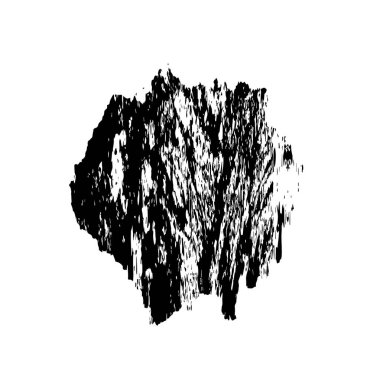 siyah fırça darbesi ve doku. monokrom grunge soyut el - boyalı elementler . 