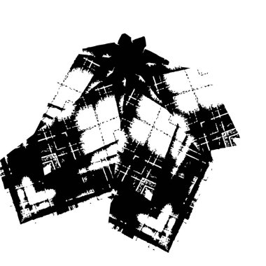 siyah fırça darbesi ve doku. monokrom grunge soyut el - boyalı elementler . 