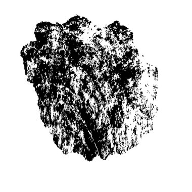 siyah fırça darbesi ve doku. monokrom grunge soyut el - boyalı elementler . 