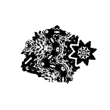 vektör el grunge fırça darbesi