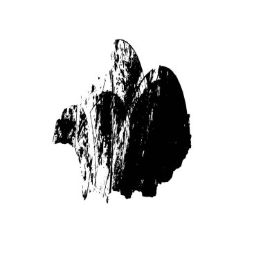 siyah ve beyaz fırça darbesi vektörü