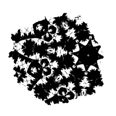 siyah ve beyaz fırça darbesi vektörü