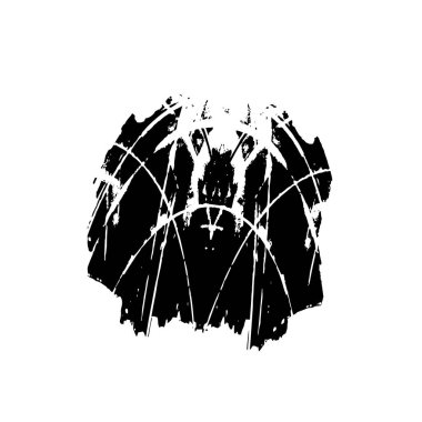 siyah fırça darbesi ve dokusu