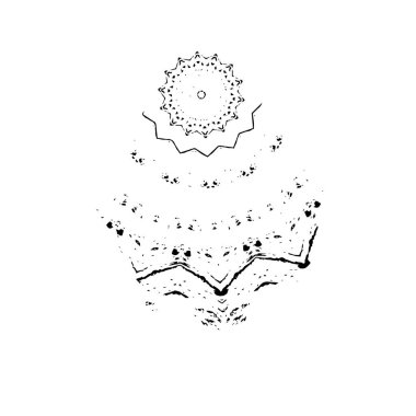 siyah fırça darbesi ve dokusu