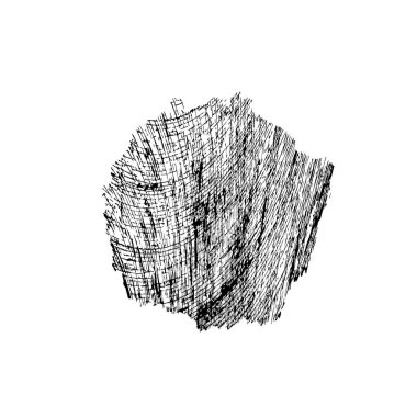  izole arka plan üzerinde siyah fırça darbesi.