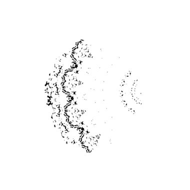  izole arka plan üzerinde siyah fırça darbesi.