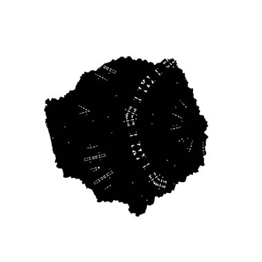  izole arka plan üzerinde siyah fırça darbesi.