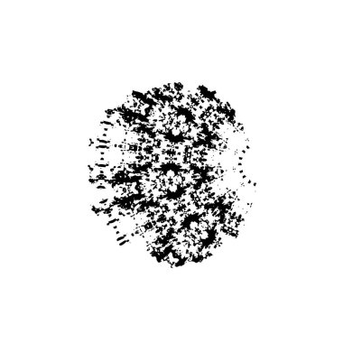  izole arka plan üzerinde siyah fırça darbesi.