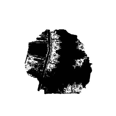  izole arka plan üzerinde siyah fırça darbesi.