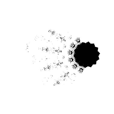  izole arka plan üzerinde siyah fırça darbesi.