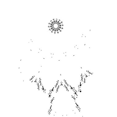  izole arka plan üzerinde siyah fırça darbesi.