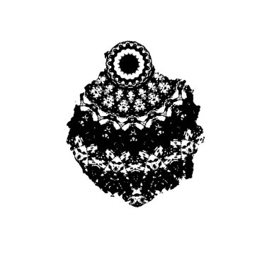  izole arka plan üzerinde siyah fırça darbesi.