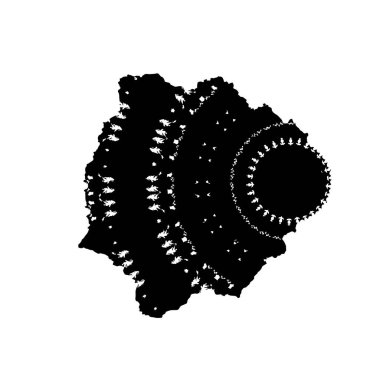  izole arka plan üzerinde siyah fırça darbesi.