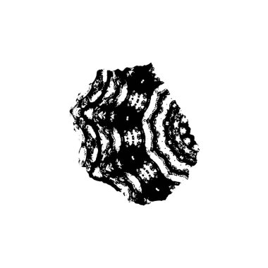  izole arka plan üzerinde siyah fırça darbesi.