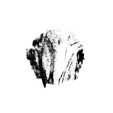  izole arka plan üzerinde siyah fırça darbesi.