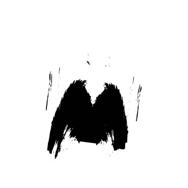 vektör eli çizilmiş mürekkep fırçası darbesi beyaz arkaplanda izole