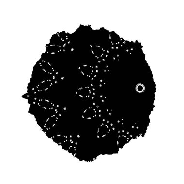 vektör eli çizilmiş mürekkep fırçası darbesi beyaz arkaplanda izole
