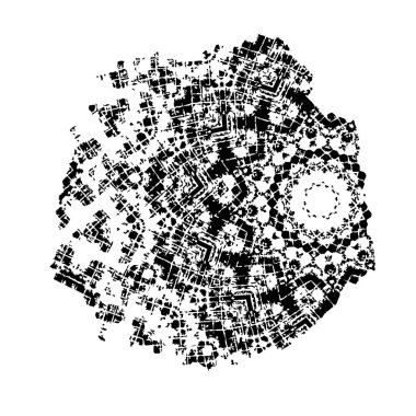 vektör eli çizilmiş mürekkep fırçası darbesi beyaz arkaplanda izole